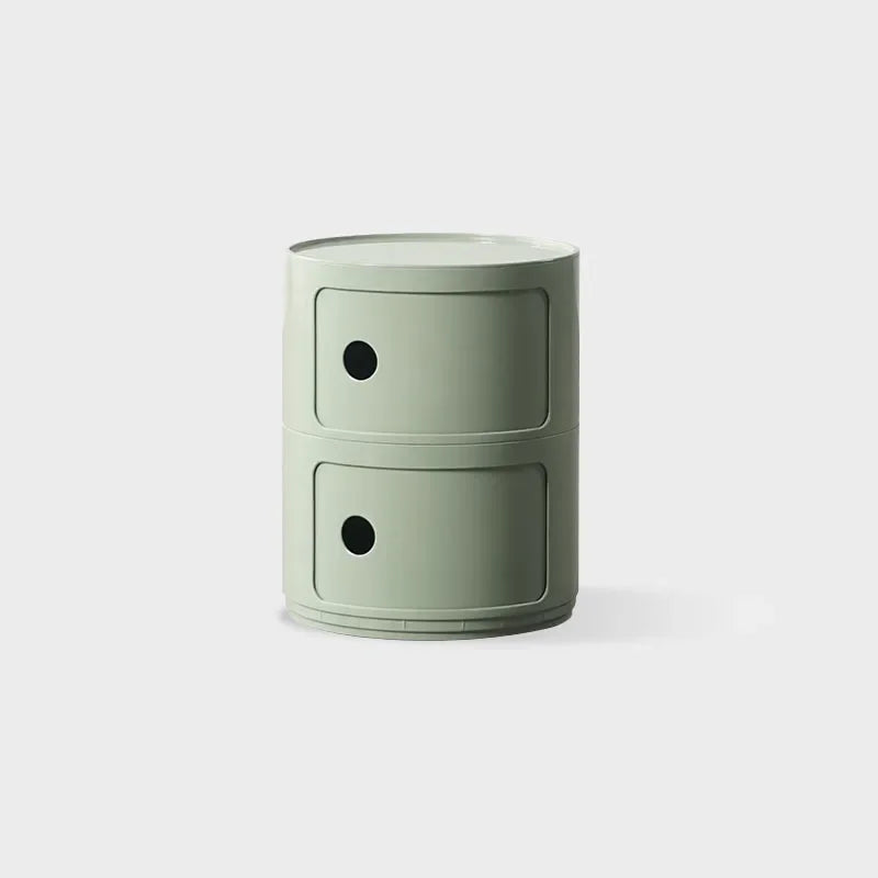 Round bedside table nordic plastic Bedside cabinet for bedroom small side end table nightstand Storage locker