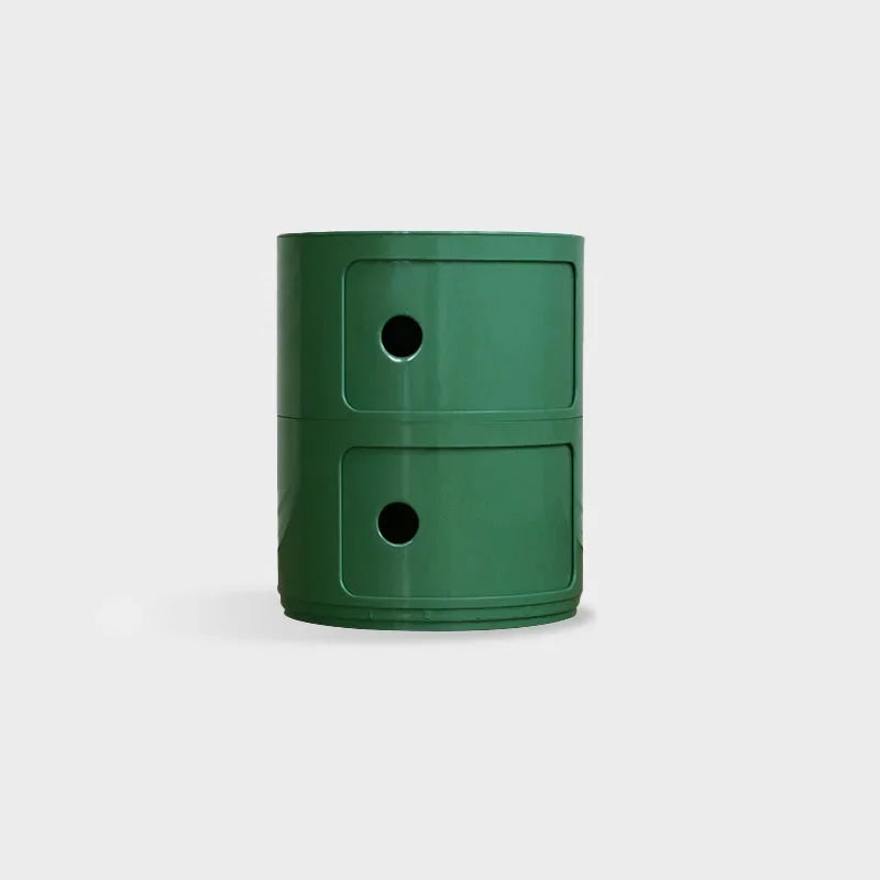 Round bedside table nordic plastic Bedside cabinet for bedroom small side end table nightstand Storage locker