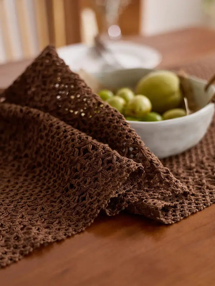 1pc Nordic Bohemian Striped Table Runner - Suitable for Spring and Summer! Hand - woven Tassels Decorative Table Accessory